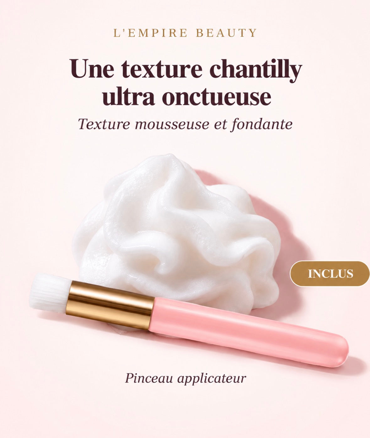 Mousse chantilly nettoyante pour extensions de cils – 100 ml