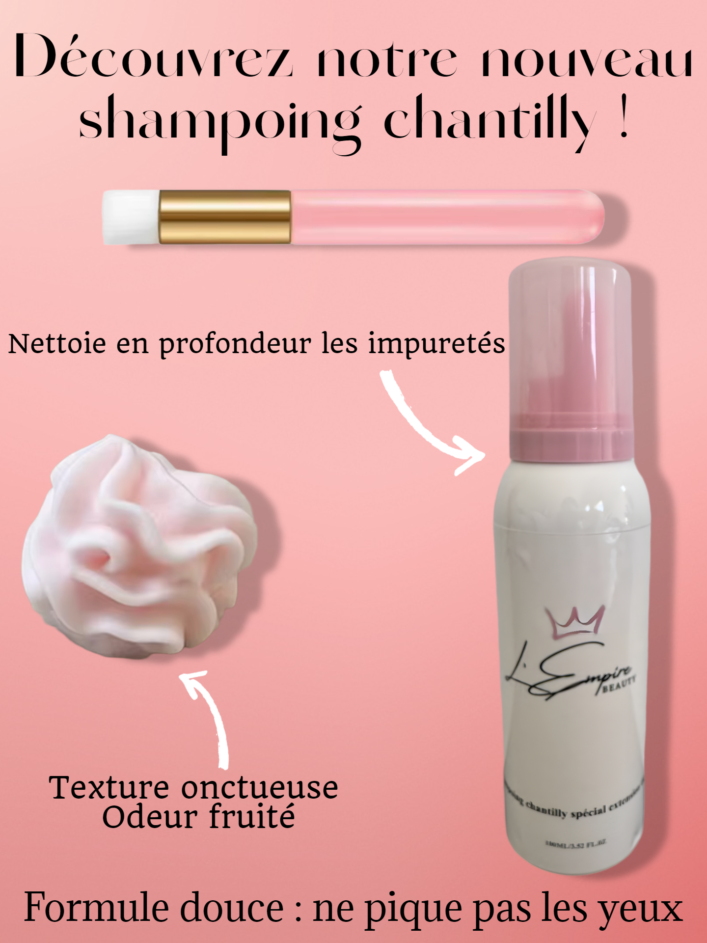 Mousse Chantilly Nettoyante - Cils & Sourcils