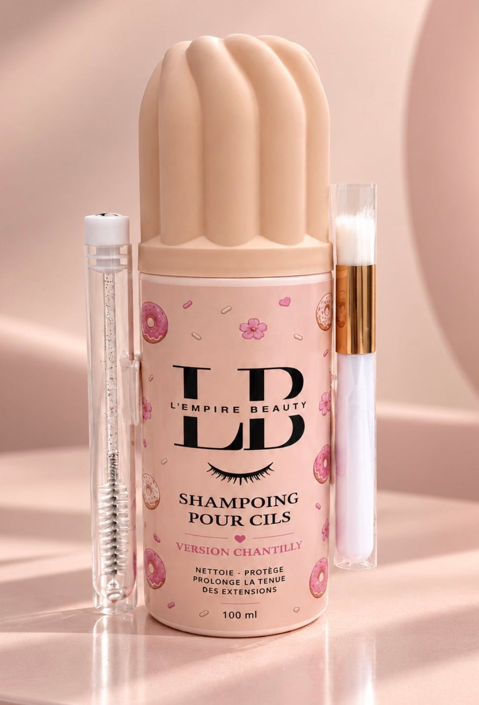 Mousse chantilly nettoyante pour extensions de cils – 100 ml